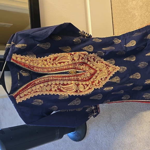 Pakistani Jacquard kurta by Sapphire - Picture 4 of 8